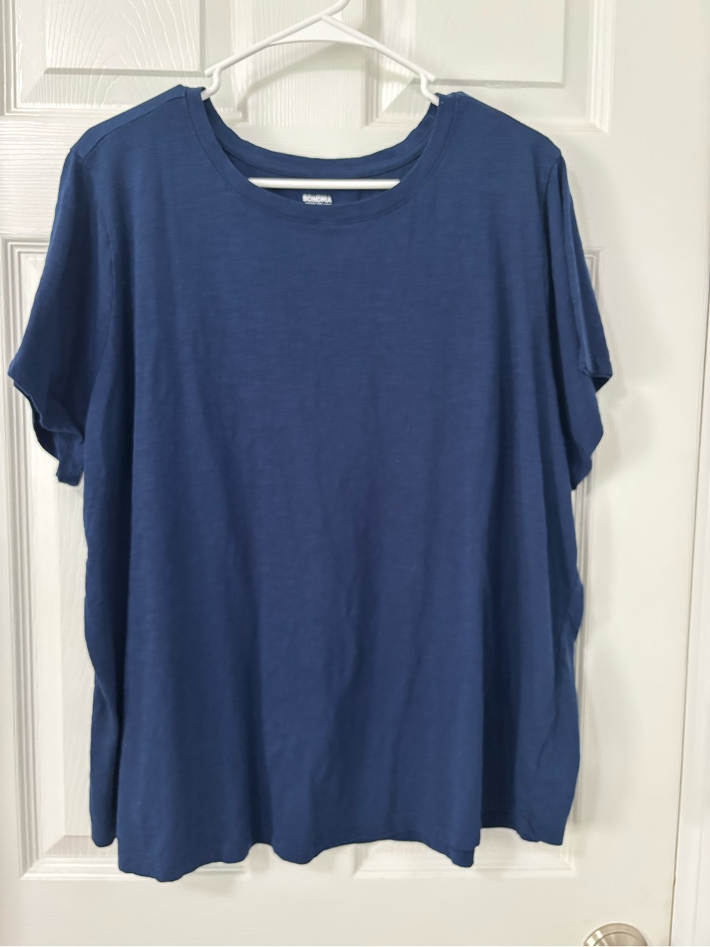 Sonoma Everyday Short-Sleeve Crewneck Tee in Deep Blue